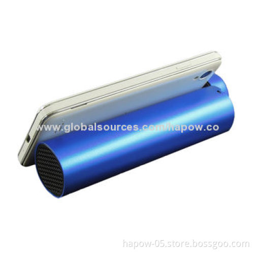Wireless speaker with power bank and mobile phone holder